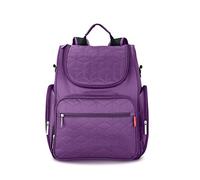 SONARIN Multifonction Sac à Dos à Langer Bébé étanche Avec matelas à langer et poussette sangle,Sac à Couches, Organisateur de Sac à Dos de Voyage,Grande Capacité, élégant et durable(Violet)