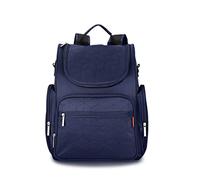 SONARIN Multifonction Sac à Dos à Langer Bébé étanche Avec matelas à langer et poussette sangle,Sac à Couches, Organisateur de Sac à Dos de Voyage,Grande Capacité, élégant et durable(Bleu Foncé)