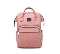 SONARIN Multifonction Sac à Dos à Langer Bébé étanche Avec poussette sangle,Grande Capacité,Sac à Couches,Organisateur de Sac à Dos de Voyage,Film Transparent Anti-Sale,Idéal Cadeau(Rose)