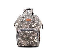 SONARIN Multifonction Sac à Dos à Langer Bébé étanche,Sac à Couches, Organisateur de Sac à Dos de Voyage Avec Des Sacs Isolés par Bouteille,Interface USB,Grande Capacité, élégant,Idéal Cadeau(Camo)