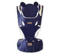 SONARIN Multifonctionnel 3-en-1 Porte-bébé avec Siège à Hanche,Porte Bébé Ergonomique Respirant Avant et Arrière Porte-bébé Echarpe de Portage Multiposition pour 0-36 Mois(Bleu Foncé)