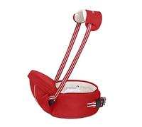 SONARIN Multifonctionnel Hipseat Baby Carrier Porte-bébé,Free Size,Toddler Support de siège de hanche,ceinture de transport avant,4 positions de transport(Rouge)