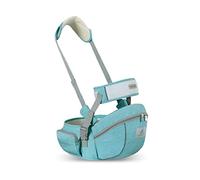 SONARIN Multifonctionnel Porte-bébé Siège de Hanche,Ergonomique Porte bébé Ventral Tabouret de Taille avec Ceinture de Sécurité & Bandoulière pour Nouveau-né Tout-Petit 0-24 Mois(Vert)