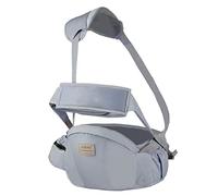 SONARIN Multifonctionnel Respirant Porte-bébé Siège de Hanche,Ergonomique Porte Bébé Ventral Tabouret de Taille avec Ceinture de Sécurité & Bandoulière pour Tout-Petit 3-36 Mois(Gris)