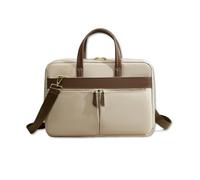 SONARIN Multifonctionnel Sac Ordinateur Portable Femme,Imperméable Sac Cabas Femmes 16 Pouces Mallette Sacs de Travail Cours Sacs à Bandoulière Fourre-Tout pour Affaire Voyage(Abricot)