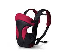 SONARIN Nouveau Coffre-fort et Confortable,porte-bébé Respirant Multifonctionnel Ergonomique,Boucle arrière renforcée,adaptez votre enfant à la croissance,variété d'emplacements(Rouge foncé)