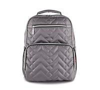 SONARIN Nylon Multifonction Sac à Dos à Langer pour Bébé,Matelas à Langer,Imperméable,Sac à Couches,Sac antichoc pour ordinateur,Sacs isothermes pour bouteilles,Grande Capacité(Gris)