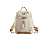 SONARIN Polyvalent Imperméable Sac à Dos Femme,Léger Sac à Dos Ordinateur Portable 15 Pouces Sacs d'École Cartable Filles,Antivol Sacs à Loisir pour Travail Voyage Collègez(Abricot)