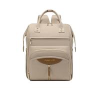 SONARIN Portable Multifonctionnel Sac à Dos à Langer Bébé,Grande Capacité Sac à Langer avec Poches à Biberons Isolées,Sacs de Maternité Sacs à Couches avec Crochets de Poussette(Abricot)