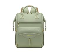 SONARIN Portable Multifonctionnel Sac à Dos à Langer Bébé,Grande Capacité Sac à Langer avec Poches à Biberons Isolées,Sacs de Maternité Sacs à Couches avec Crochets de Poussette(Vert)