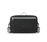 SONARIN Portable Sac de Rangement pour Poussette avec Matelas à Langer,Léger Imperméable Sac à Langer Bébé Sac à Couches Organisateur de Poussette Landau avec Bandoulière(Noir)