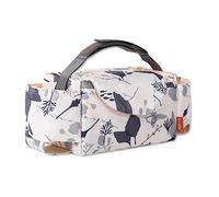 SONARIN Portable Sac de Rangement pour Poussette,Organisateur de Poussette Sac de Landau Multifonctionnel Imperméable Sac de Rangement pour Landau Universel avec Porte-Gobelets(Feuilles)