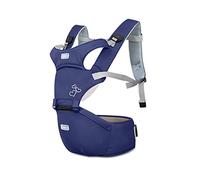 SONARIN Porte bébé Ergonomique avec Siège à Hanche,boucle rotative à papillon,Pur Coton Léger et Respirant/Multiposition:Ventral,Dorsaux,Pour Bebe et Enfant de 3 à 36 Mois(Bleu)