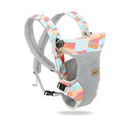 SONARIN Porte-bébé Léger Respirant, 4 en 1 3D Air Mesh Porte Bébé Ergonomique Multifonction Avant et Arrière, Multiposition pour Nouveau-né Bébé Enfant 0-36 Mois (Multicolore)