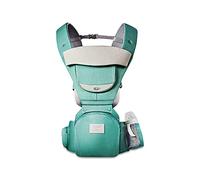 SONARIN Porte-bébé Multifonction 3-en-1 avec Siège à Hanche,Pur Coton 3D Air Mesh Porte bébé Respirant pour Enfant de 0-36 Mois,Ergonomique,Ajustable,Toutes Positions,Jusqu'à 30 KG(Cyan)
