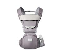 SONARIN Porte-bébé Multifonction 3-en-1 avec Siège à Hanche,Pur Coton 3D Air Mesh Porte bébé Respirant pour Enfant de 0-36 Mois,Ergonomique,Ajustable,Toutes Positions,Jusqu'à 30 KG(Gris Clair)