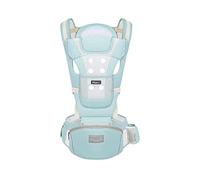 SONARIN Porte-bébé Respirant avec Siège à Hanche pour Nouveau-né et Enfant de 0 à 36 Mois,Pur Coton Maille 3D Porte Bébé Ergonomique,Taille Réglable Multifonctionnel,Jusqu'à 30 KG(Vert)