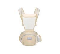 SONARIN Porte-bébé Respirant Multifonction avec Siège à Hanche,Porte Bébé Ergonomique Avant et Arrière Porte-bébé Echarpe de Portage Multiposition pour Nouveau-né Enfant 0-36 Mois(Jaune)