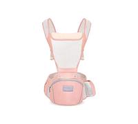 SONARIN Porte-bébé Respirant Multifonction avec Siège à Hanche,Porte Bébé Ergonomique Avant et Arrière Porte-bébé Echarpe de Portage Multiposition pour Nouveau-né Enfant 0-36 Mois(Rose)