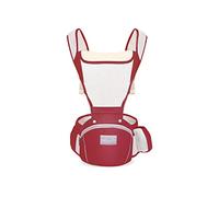 SONARIN Porte-bébé Respirant Multifonction avec Siège à Hanche,Porte Bébé Ergonomique Avant et Arrière Porte-bébé Echarpe de Portage Multiposition pour Nouveau-né Enfant 0-36 Mois(Rouge)