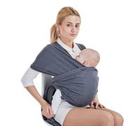 SONARIN Premium Echarpes de portage,Porte-bébé,Enveloppement de bébé, Convient pour les nouveau-nés, les nourrissons et les tout-petits, coton et spandex confort,Taille unique,Idéal Cadeau(Gris Foncé)