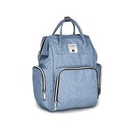 SONARIN Premium Sac à Dos à Langer Bébé étanche Avec Sangle de Poussette,Sac à Couches, Organisateur de Sac à Dos de Voyage Avec Des Sacs Isolés par Bouteille,Grande Capacité, élégant et Durable(Bleu)