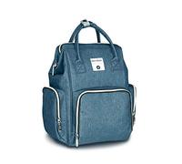 SONARIN Premium Sac à Dos à Langer Bébé étanche Avec Sangle de Poussette,Sac à Couches, Organisateur de Sac à Dos de Voyage Avec Des Sacs Isolés par Bouteille,Grande Capacité, élégant(Lac Bleu)