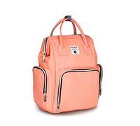 SONARIN Premium Sac à Dos à Langer Bébé étanche Avec Sangle de Poussette,Sac à Couches, Organisateur de Sac à Dos de Voyage Avec Des Sacs Isolés par Bouteille,Grande Capacité, élégant(Orange)