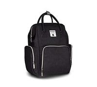 SONARIN Premium Sac à Dos à Langer Bébé étanche Avec Sangle de Poussette,Sac à Couches, Organisateur de Sac à Dos de Voyage Avec Des Sacs Isolés par Bouteille,Grande Capacité, élégant et Durable(Noir)