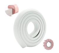 SONARIN Protection d'Angles et Rebords pour Bébés,2M / 6.6ft Corner Protections de bord de table de meubles en forme de L avec ruban adhésif fort,Protections de rebords(Blanc)