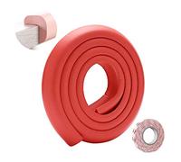SONARIN Protection d'Angles et Rebords pour Bébés,2M / 6.6ft Corner Protections de bord de table de meubles en forme de L avec ruban adhésif fort,Protections de rebords(Rouge)