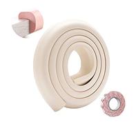 SONARIN Protection d'Angles et Rebords pour Bébés,2M / 6.6ft Corner Protections de bord de table de meubles en forme de L avec ruban adhésif fort,Protections de rebords(Beige)