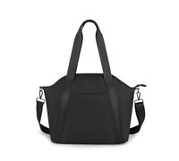 SONARIN PU Sac à Langer pour Bébé Fourre-tout,Imperméable Sac à Langer Bandoulière Bébé Sac de Maternité Sac à Couches de Voyage Portable avec Bandoulière & Crochets de Poussette(Noir)
