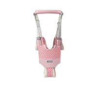 SONARIN Respirant Harnais de Marche Bébé,Aide à la Marche Bébé Ajustable Harnais de Sécurité pour Tout-Petits,Protection Ceinture Bébés avec Bavoirs pour 8-36 Mois(Rose)
