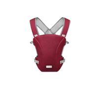 SONARIN Respirant Multifonctionnel Porte-Bébé,Avant et Arrière Porte-Bébé Léger Écharpe de Portage Ajustable,Multi-Positions pour Nouveau-né Tout-petit 0-12 Mois(Rouge)