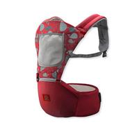 SONARIN Respirant Multifonctionnel Porte-bébé avec Siège à Hanche,Porte Bébé Ergonomique Avant et Arrière Porte-bébé Echarpe de Portage Multiposition pour Bébés 0-36 Mois(Rouge)
