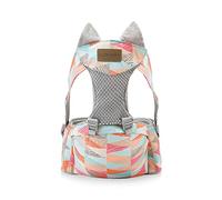 SONARIN Respirant Porte-bébé Siège de Hanche,Porte Bébé Multifonctionnel Léger Avant Porte-bébé Echarpe de Portage Porte bébé Ventral Ergonomique pour Nouveau-né 0-36 Mois(Géométrie)