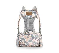 SONARIN Respirant Porte-bébé Siège de Hanche,Porte Bébé Multifonctionnel Léger Avant Porte-bébé Echarpe de Portage Porte bébé Ventral Ergonomique pour Nouveau-né 0-36 Mois(Camo)