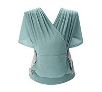 SONARIN Respirante Echarpe de Portage,Porte-bébé Ergonomique Extensible Bébé Sling Écharpe Porte Bébé Portebébé Ventral Légère Portable pour Nouveau-né Tout-petit jusqu'à 15 kg(Vert)
