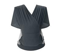 SONARIN Respirante Echarpe de Portage,Porte-bébé Ergonomique Extensible Bébé Sling Écharpe Porte Bébé Portebébé Ventral Légère Portable pour Nouveau-né Tout-petit jusqu'à 15 kg(Gris)