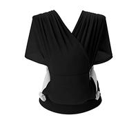 SONARIN Respirante Echarpe de Portage,Porte-bébé Ergonomique Extensible Bébé Sling Écharpe Porte Bébé Portebébé Ventral Légère Portable pour Nouveau-né Tout-petit jusqu'à 15 kg(Noir)