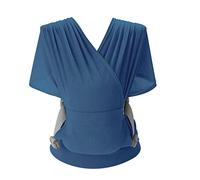 SONARIN Respirante Echarpe de Portage,Porte-bébé Ergonomique Extensible Bébé Sling Écharpe Porte Bébé Portebébé Ventral Légère Portable pour Nouveau-né Tout-petit jusqu'à 15 kg(Bleu)