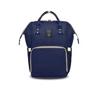 SONARIN Sac à Dos à Langer Bébé étanche,Sac à Couches, Organisateur de Sac à Dos de Voyage Multifonctions Avec Des Sacs Isolés par Bouteille,Grande Capacité, élégant,Idéal Cadeau(Bleu Foncé)