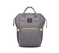 SONARIN Sac à Dos à Langer Bébé étanche,Sac à Couches, Organisateur de Sac à Dos de Voyage Multifonctions Avec Des Sacs Isolés par Bouteille,Grande Capacité, élégant,Idéal Cadeau(Gris)