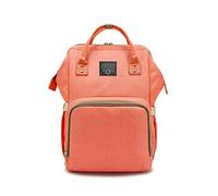 SONARIN Sac à Dos à Langer Bébé étanche,Sac à Couches, Organisateur de Sac à Dos de Voyage Multifonctions Avec Des Sacs Isolés par Bouteille,Grande Capacité, élégant,Idéal Cadeau(Orange)