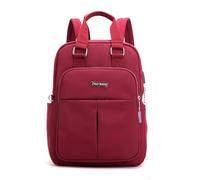 SONARIN Sac à Dos pour Ordinateur Portable Femme,Grande Capacité Sac à Dos Loisir Sac d'École Cartable Fille Sac à Dos Voyage Léger Sac pour Travail Collège avec Port USB(Rouge)