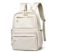 SONARIN Sac à Dos Scolaire et Loisir Imperméable pour Fille et Garçon Sac de Voyage et Travail Collège 14 Pouces(Blanc)