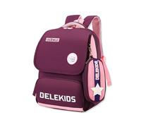 SONARIN Sac à Dos Scolaire Primaire avec Trousse,Léger Imperméable Sac à Dos Enfants Grande Capacité Sacs d'École Adolescents Sacs de Livre Cartables Garçons Filles(Violet+Rose)