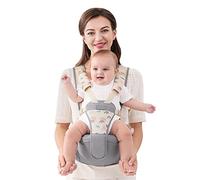 SONARIN Sac banane respirant simple Hipseat pour bébé avec siège multifonctionnel porte-bébé ergonomique, porte-bébé pour bébé 0-36 Mois(gris)