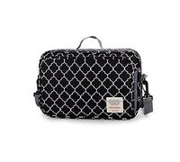 SONARIN Sac de Rangement pour Poussette,Organisateur de poussette avec porte-gobelet,2 x crochets pour landau,bandoulière utilisée comme sac à main,Universal Fit tous Poussette(Noir)